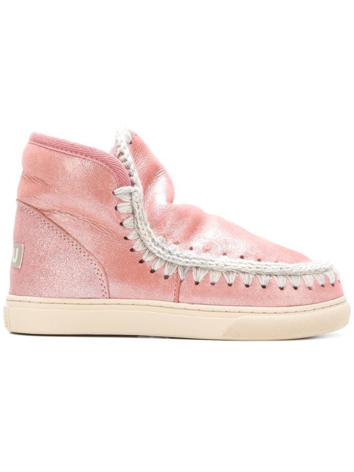 Mou Eskimo Metallic Boots - Pink