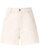 Osklen Cru High Waist Shorts - White
