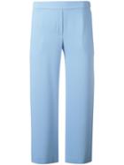 P.a.r.o.s.h. Cropped Trousers, Women's, Size: Large, Blue, Polyester