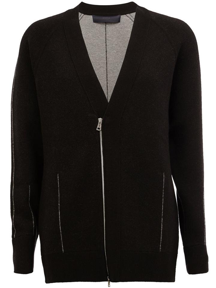 Juun.j Zipped Cardigan, Men's, Size: 44, Black, Wool