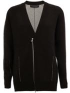 Juun.j Zipped Cardigan, Men's, Size: 44, Black, Wool