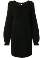 Stella Mccartney Side-slit Oversized Jumper - Black