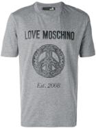 Love Moschino Printed Logo T-shirt - Grey