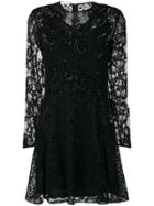 Stella Mccartney Embellished Lace Dress - Black
