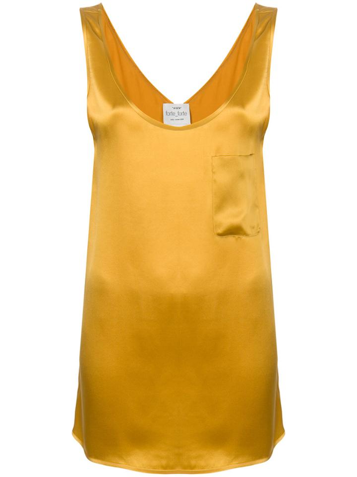 Forte Forte Pocket Tank Top - Yellow & Orange