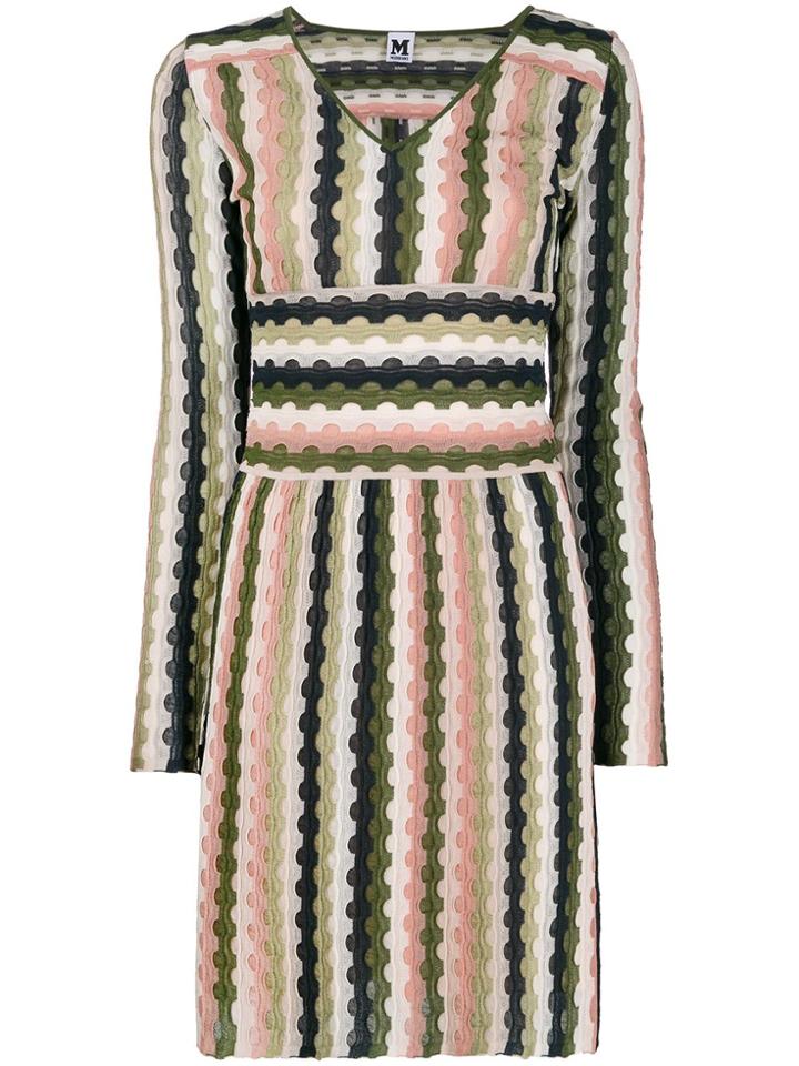 M Missoni Long-sleeve Mini Dress - Pink