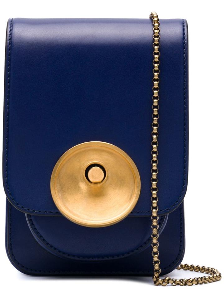Marni Embellished Micro Crossbody - Blue