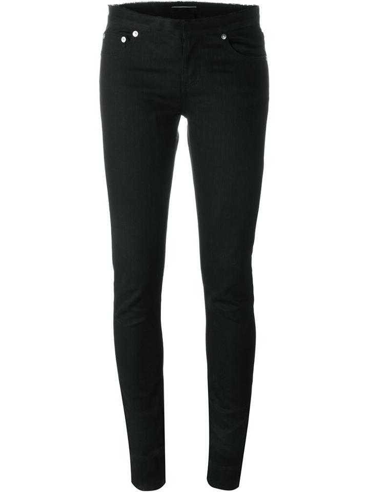 Saint Laurent Skinny Jeans, Women's, Size: 27, Black, Cotton/spandex/elastane