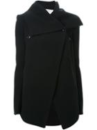Kitx Asymmetric Wrap Coat, Women's, Size: 10, Black, Wool
