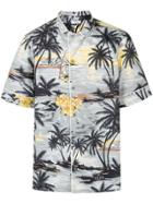 Valentino Hawaiian Print Shirt - Grey