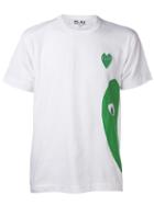 Comme Des Garçons Play Printed Heart T-shirt, Men's, Size: Medium, White, Cotton