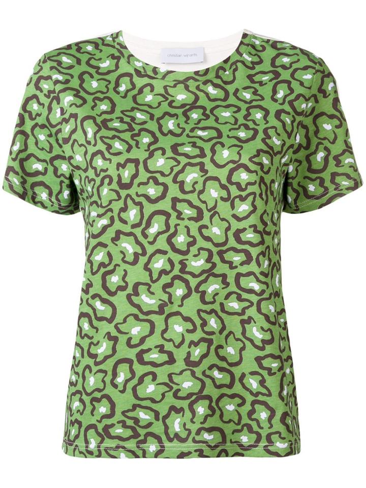 Christian Wijnants Abstract Floral Printed T-shirt - Green