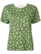 Christian Wijnants Abstract Floral Printed T-shirt - Green