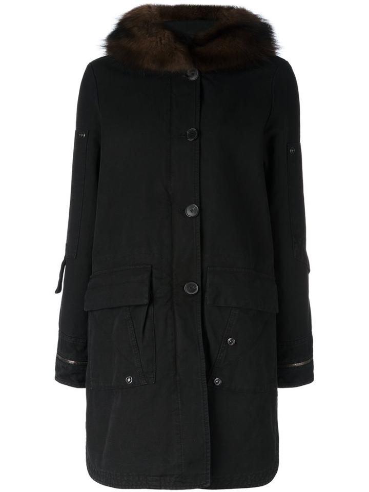 Ermanno Scervino Collar Detail Parka Coat