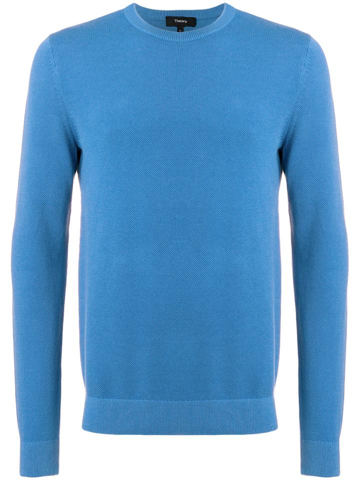Theory Pique Jumper - Blue