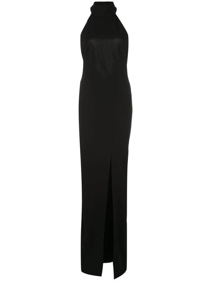 Nicole Miller Halter Neck Gown - Black