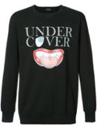 Undercover Logo Print Sweatshirt, Men's, Size: 2, Black, Cotton