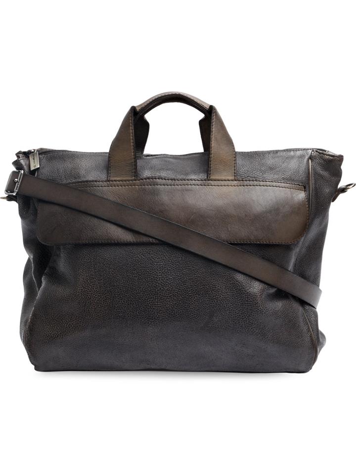 Numero 10 Front Flap Shoulder Bag - Brown