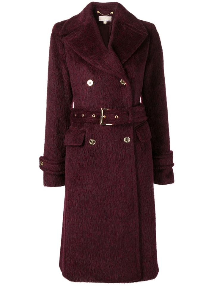 Michael Kors Collection Double Breasted Coat - Red