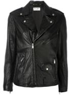 Saint Laurent Classic Biker Jacket, Women's, Size: 38, Black, Lamb Skin/polyurethane/cotton/cupro