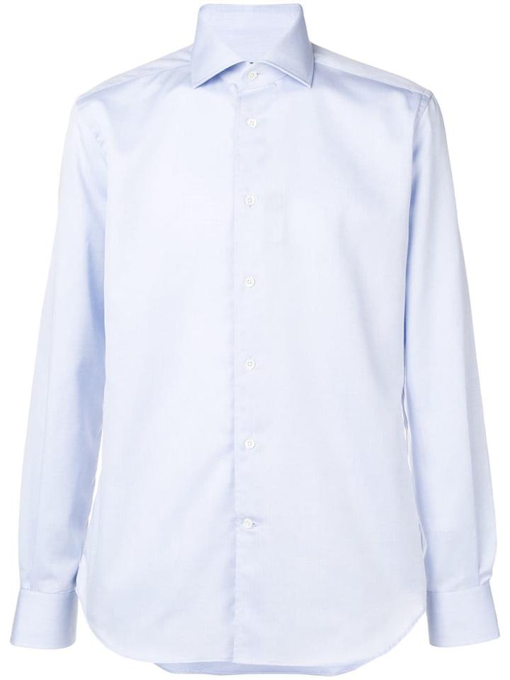 Corneliani Pointed Collar Shirt - Blue