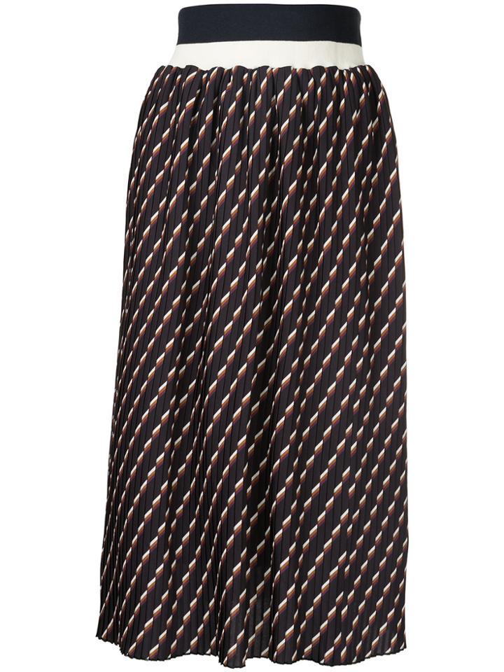 Cityshop High Waisted Pleated Skirt - Black