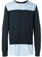 Cédric Charlier Colour Block Sweatshirt - Blue