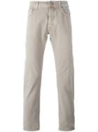 Jacob Cohen Straight-leg Trousers, Men's, Size: 31, Nude/neutrals, Cotton/spandex/elastane