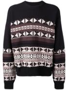Maison Margiela - Patterned Crew Neck Jumper - Men - Cotton/wool - L, Black, Cotton/wool