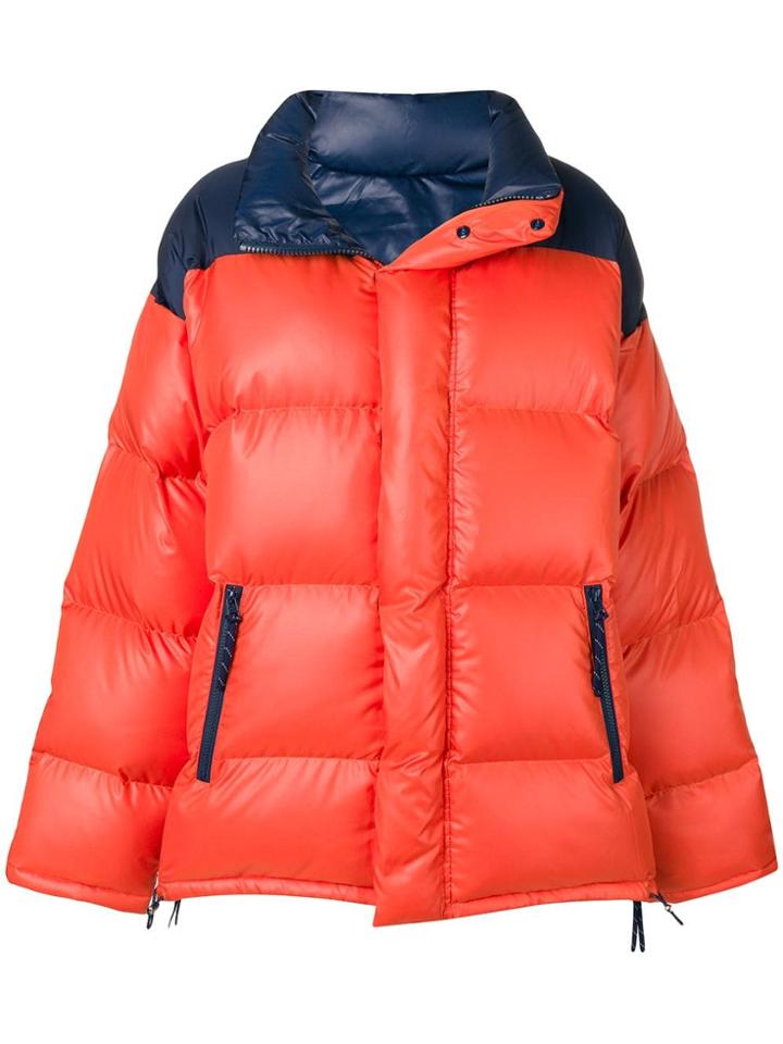 Ambush Colour Block Padded Jacket - Yellow