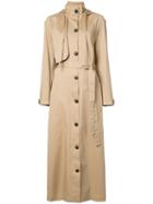 Josh Goot Utility Coat, Women's, Size: Small, Brown, Cotton/spandex/elastane