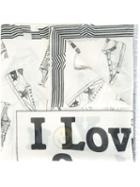 Golden Goose Deluxe Brand Sneaker Print Scarf, Women's, White, Cotton/silk