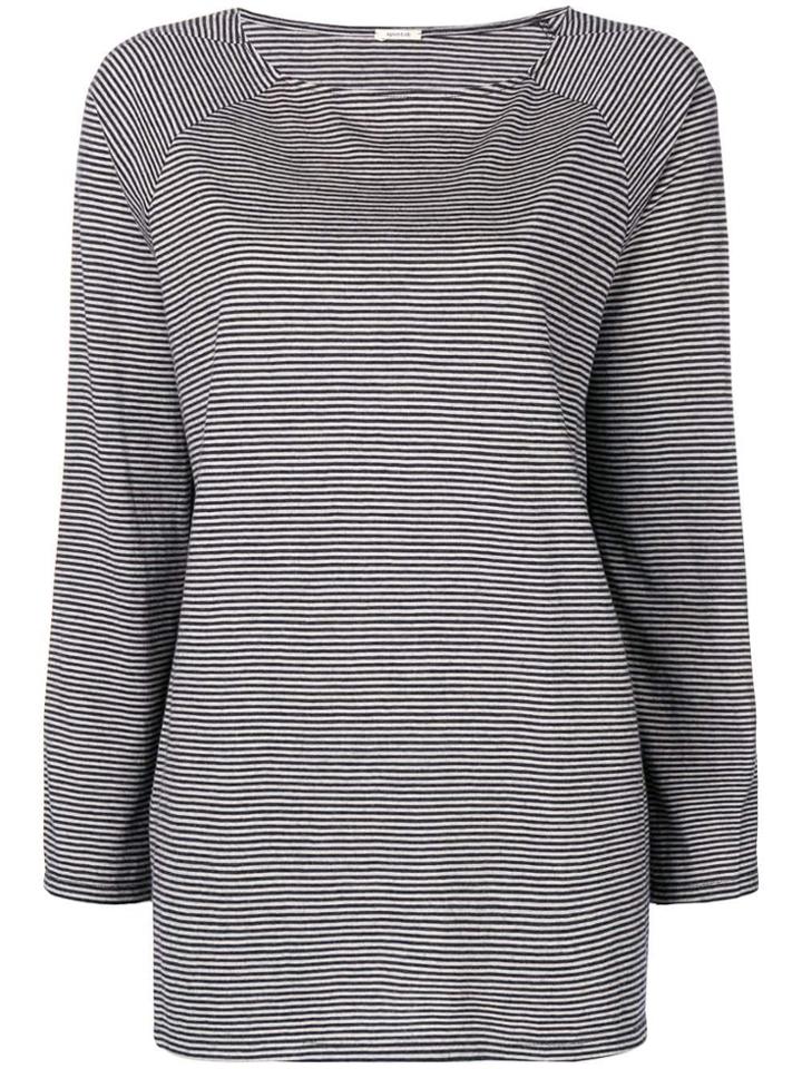 Apuntob Striped Sweater - Grey