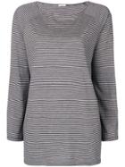 Apuntob Striped Sweater - Grey