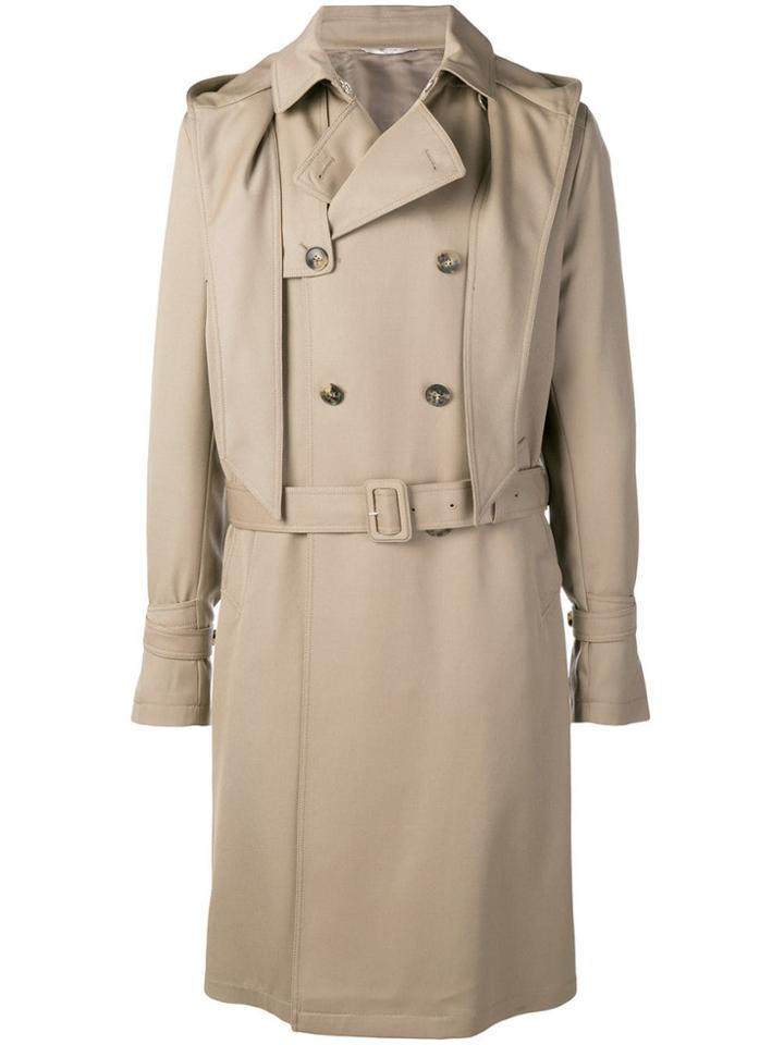 Valentino Hooded Trench Coat - Neutrals