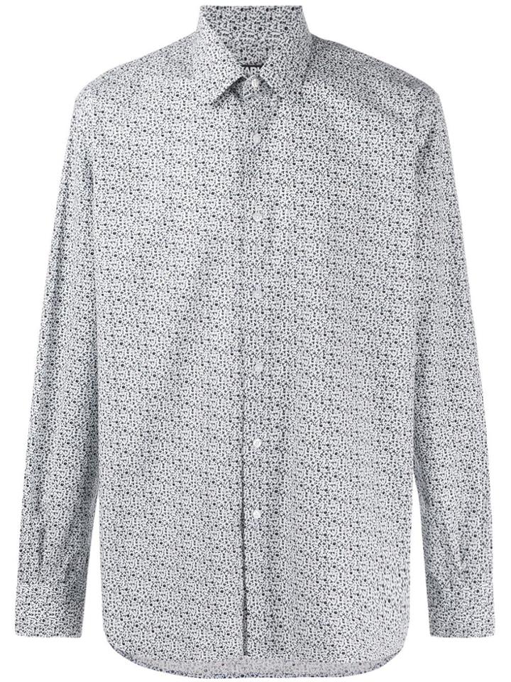 Karl Lagerfeld Floral Print Regular Fit Shirt - Blue