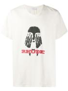 Rhude Hands On The Face T-shirt - Neutrals