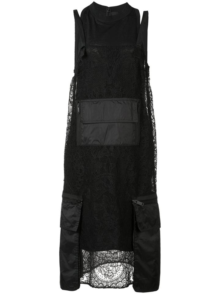 Vera Wang Pocket Detailed Dress - Black