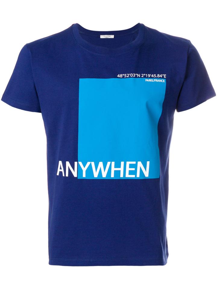 Valentino Anywhen Print T-shirt - Blue