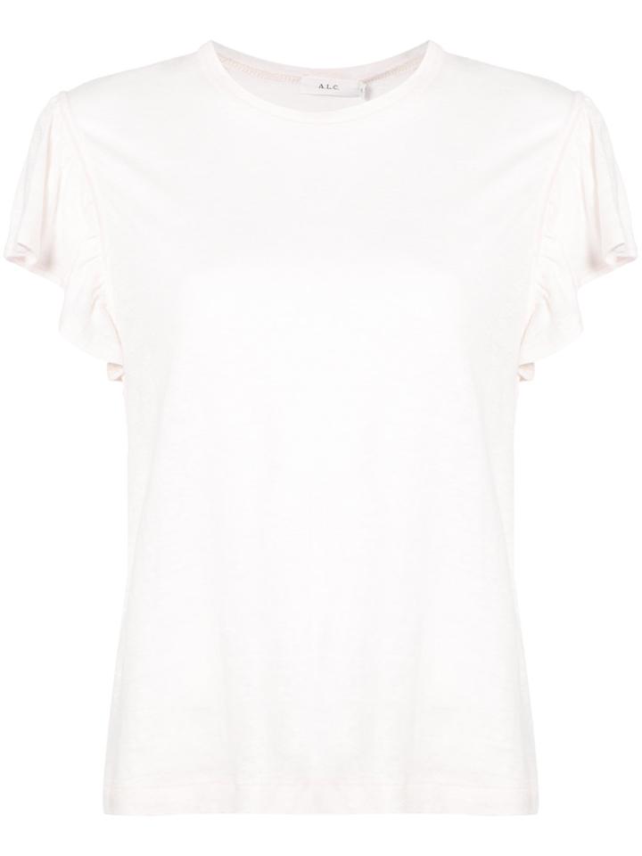 A.l.c. Short-sleeve Fitted Top - Pink & Purple