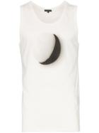 Ann Demeulemeester Half-moon Print Vest - White