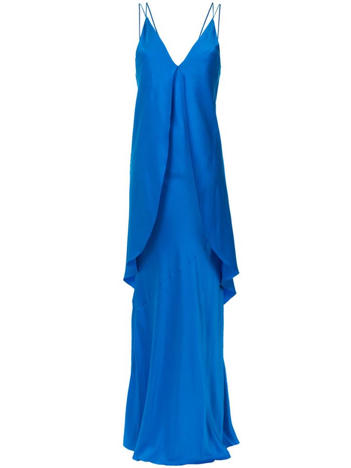 Tufi Duek Layered Gown - Blue