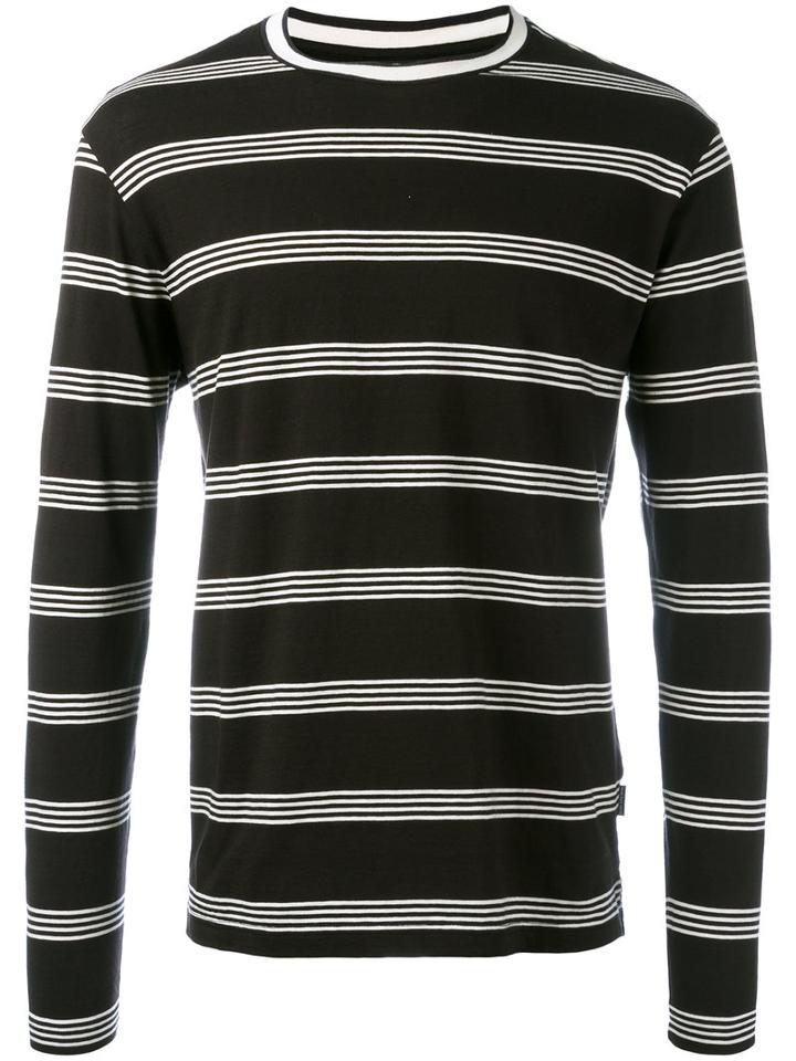 Ps By Paul Smith Striped Longsleeved T-shirt, Men's, Size: Xl, Black, Cotton
