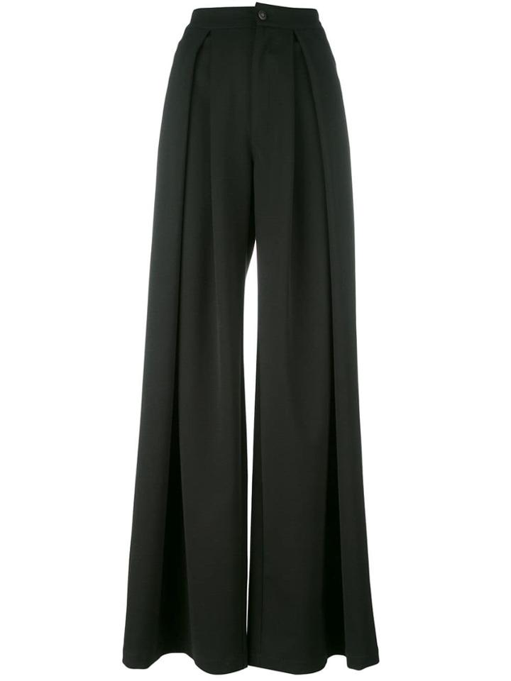 A.f.vandevorst Flared Pleat Trousers - Black