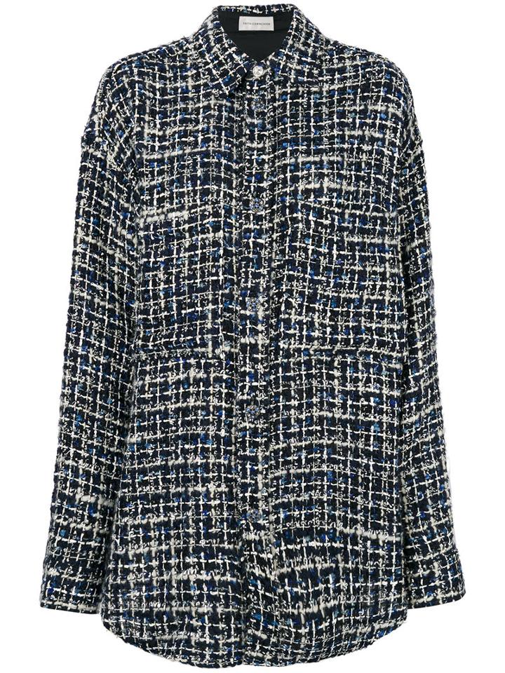 Faith Connexion - Tweed Oversize Shirt - Women - Cotton/acrylic/polyamide/wool - S, Cotton/acrylic/polyamide/wool