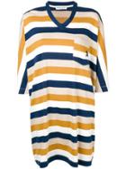 Sonia Rykiel Flared V-neck Dress - Blue