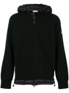 Moncler Zipped Hooded Sweatshirt - Black