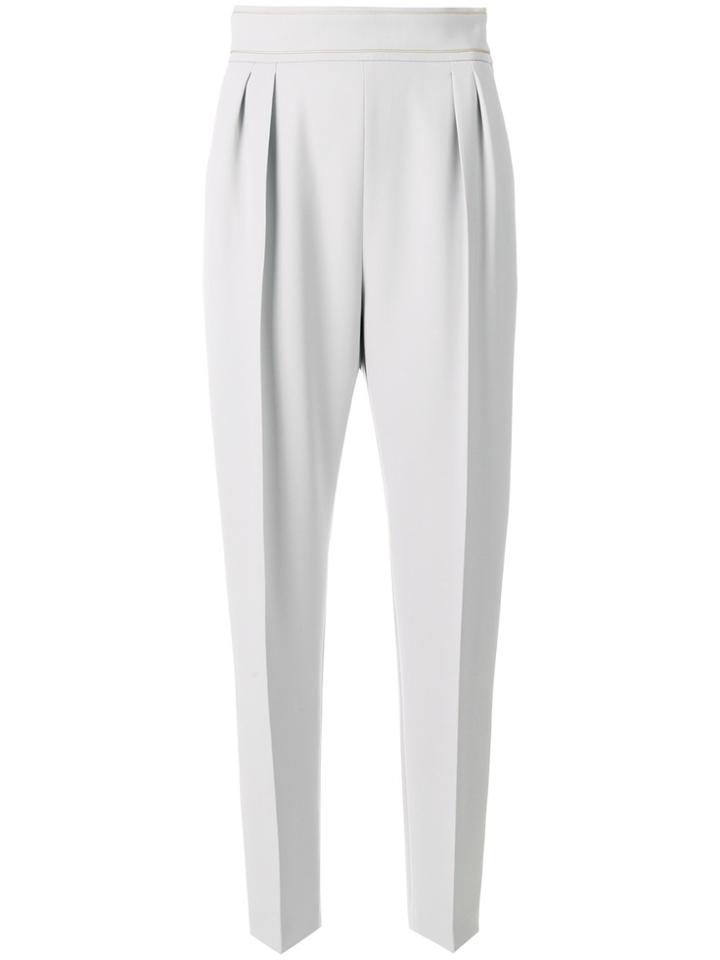 Max Mara Classic Carrot Trousers - Grey