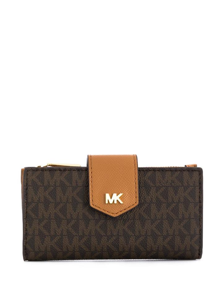 Michael Michael Kors Logo Print Wallet - Brown