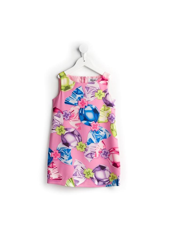 Moschino Kids Candy Print Dress, Girl's, Size: 11 Yrs, Pink/purple